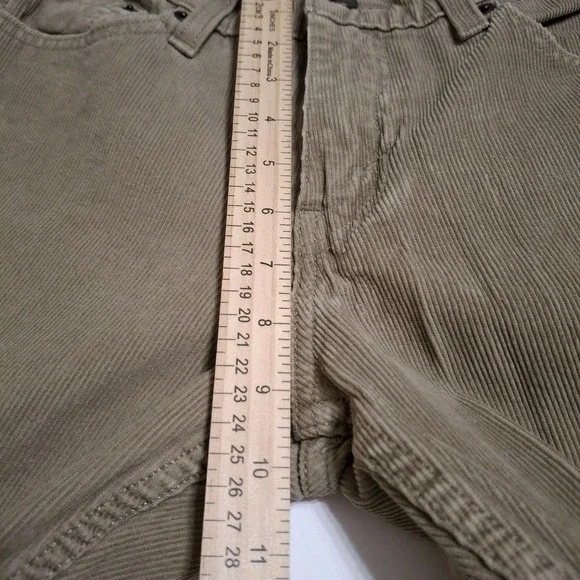 Levi's 511 Corduroy Pants Mens 30x32 Khaki Cotton Poly Straight Leg Stretch - Picture 11 of 12